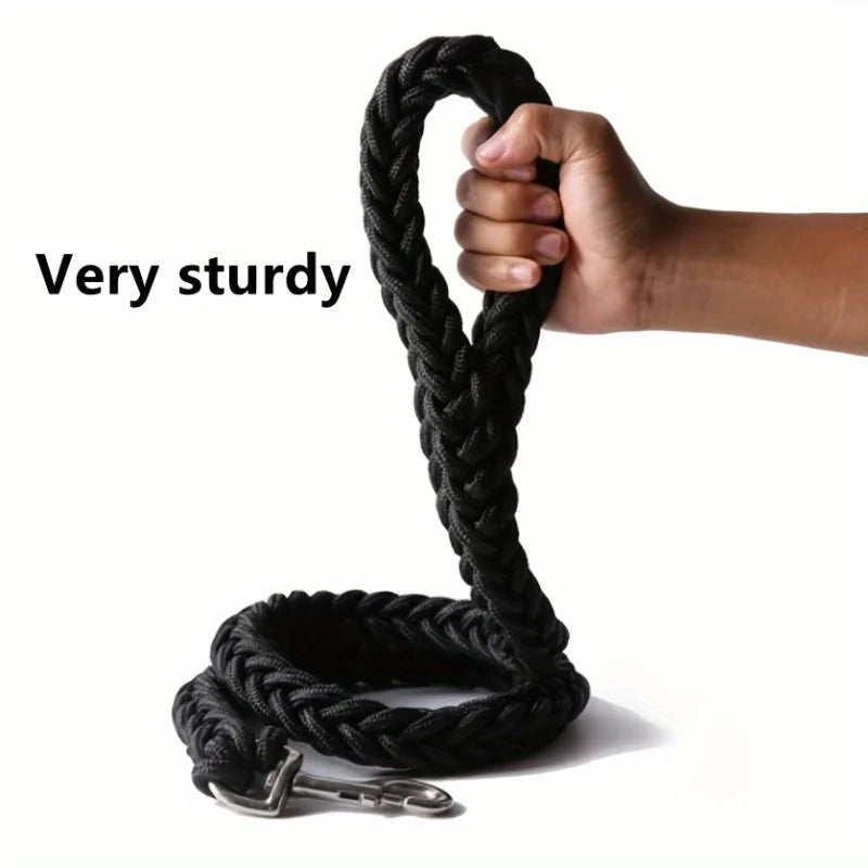Heavy-Duty Braided Dog Leash - Strong Training Lead for Large Dogs
