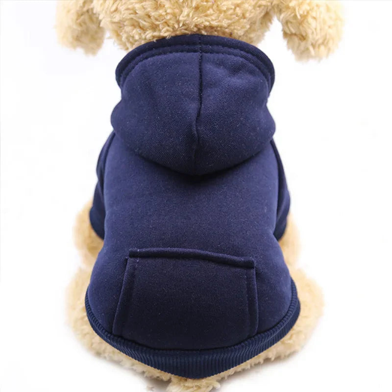 Cozy Fleece Dog Hoodie - Warm Winter Coat for Small & Large Breeds