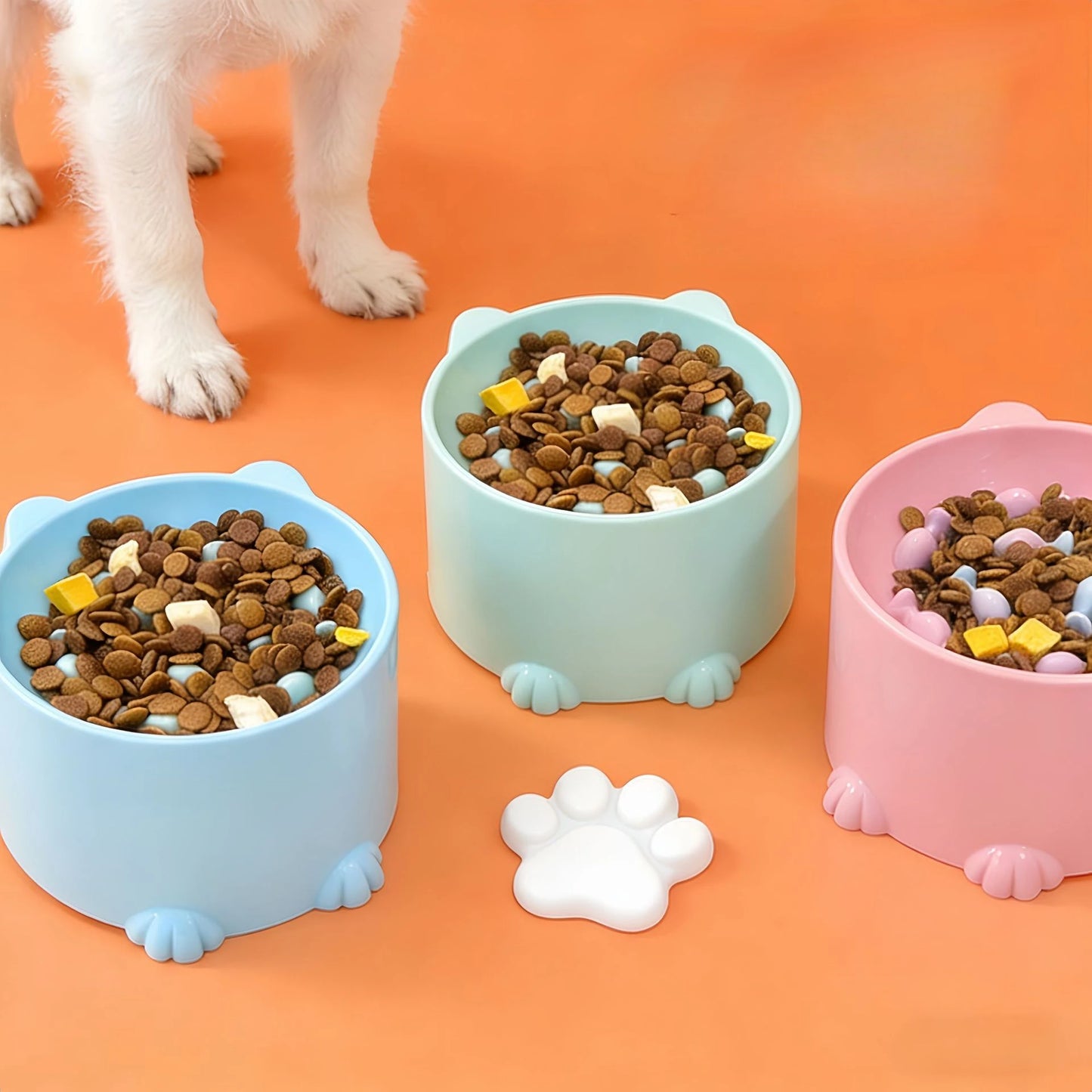 Elevated Slow Feeder Cat Bowl – Anti-Choking Raised Food Bowl for Cats & Small Pets