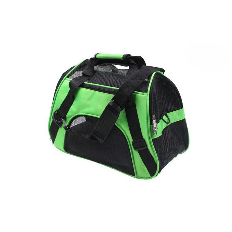 Portable Cat & Dog Carrier Bag – Foldable Breathable Mesh Pet Travel Handbag