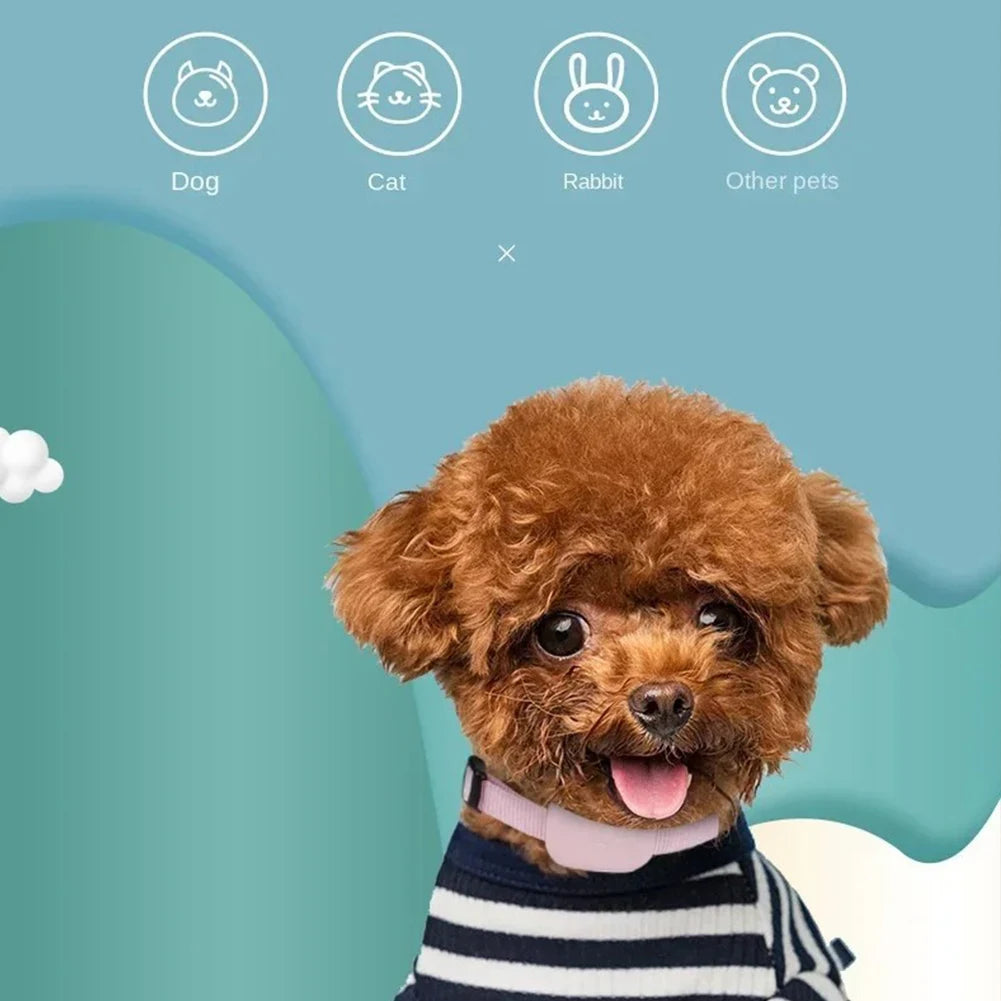 Waterproof Pet GPS Tracker – Real-Time Dog & Cat GPS Locator with Adjustable Collar