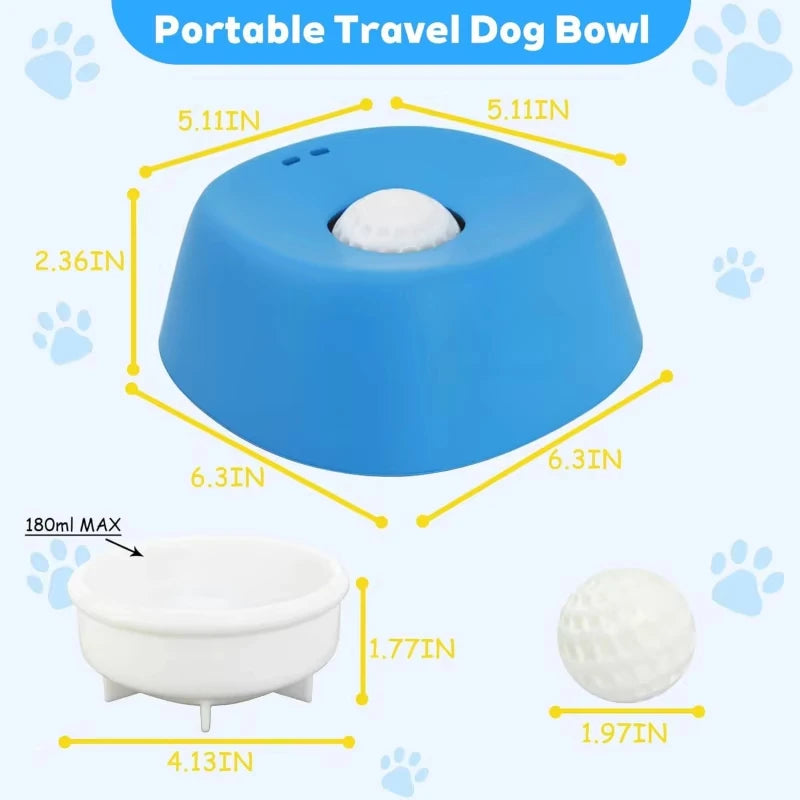 Liquid Slow Feeder Dog Bowl - Ball-Shaped Bone Soup Licking Dish