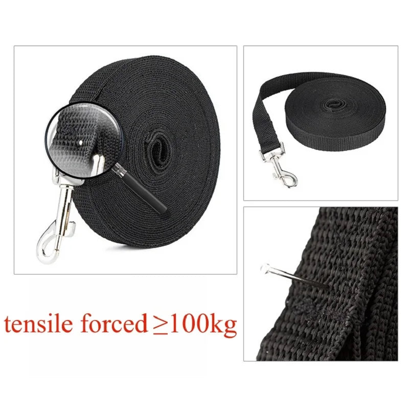 Long Dog Training Leash (1.2M - 30M) - Extended Nylon Tracking Rope