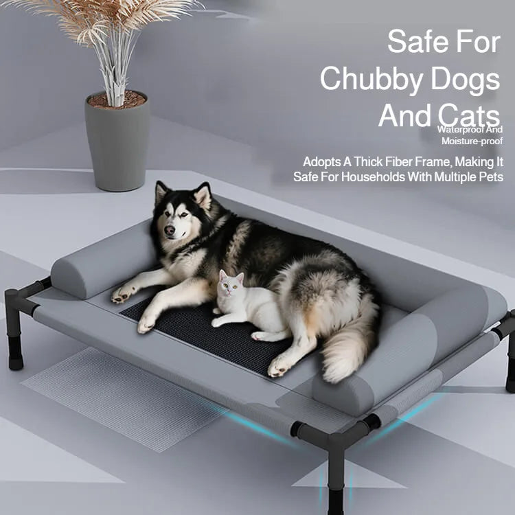 Elevated Pet Floor-Off Bed | Breathable Mesh Waterproof Dog Cot