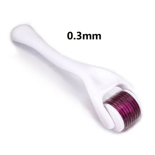 540 Needle Derma Roller - Facial and Body Hair Growth Enhancer, Micro Needling Skin and Beard Care Tool (0.2mm, 0.25mm, 0.3mm) - PULSE MART