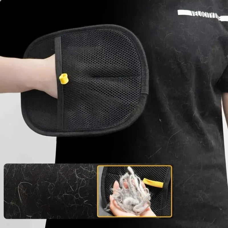 Pet Grooming Glove – Cat & Dog Hair Remover Brush for Grooming, Shedding & Furniture Cleaning