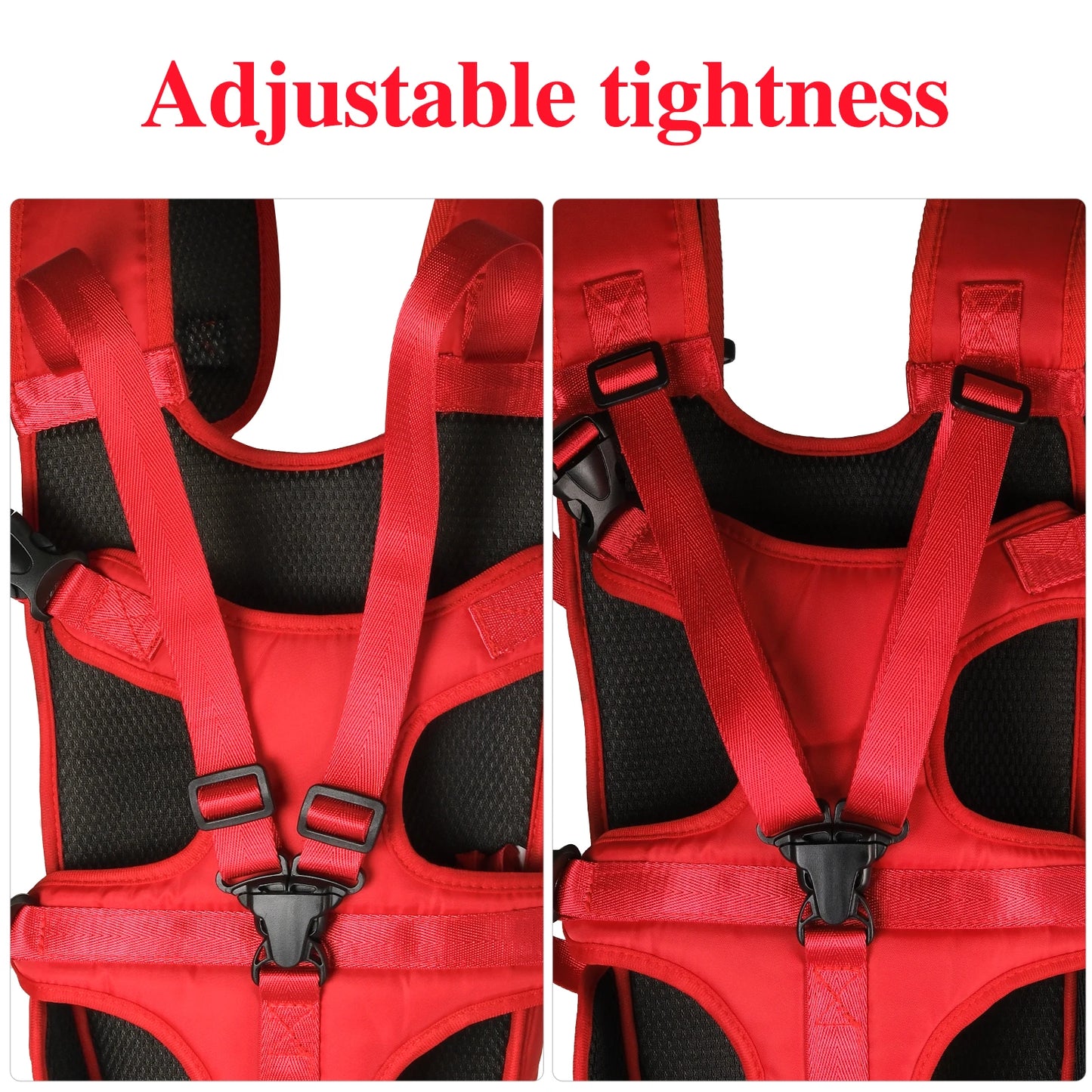 Dog Front Carrier Backpack, Adjustable Dog Chest Carrier Backpack,Dog Carriers for Small Dogs & Cats Hiking Camping Travel