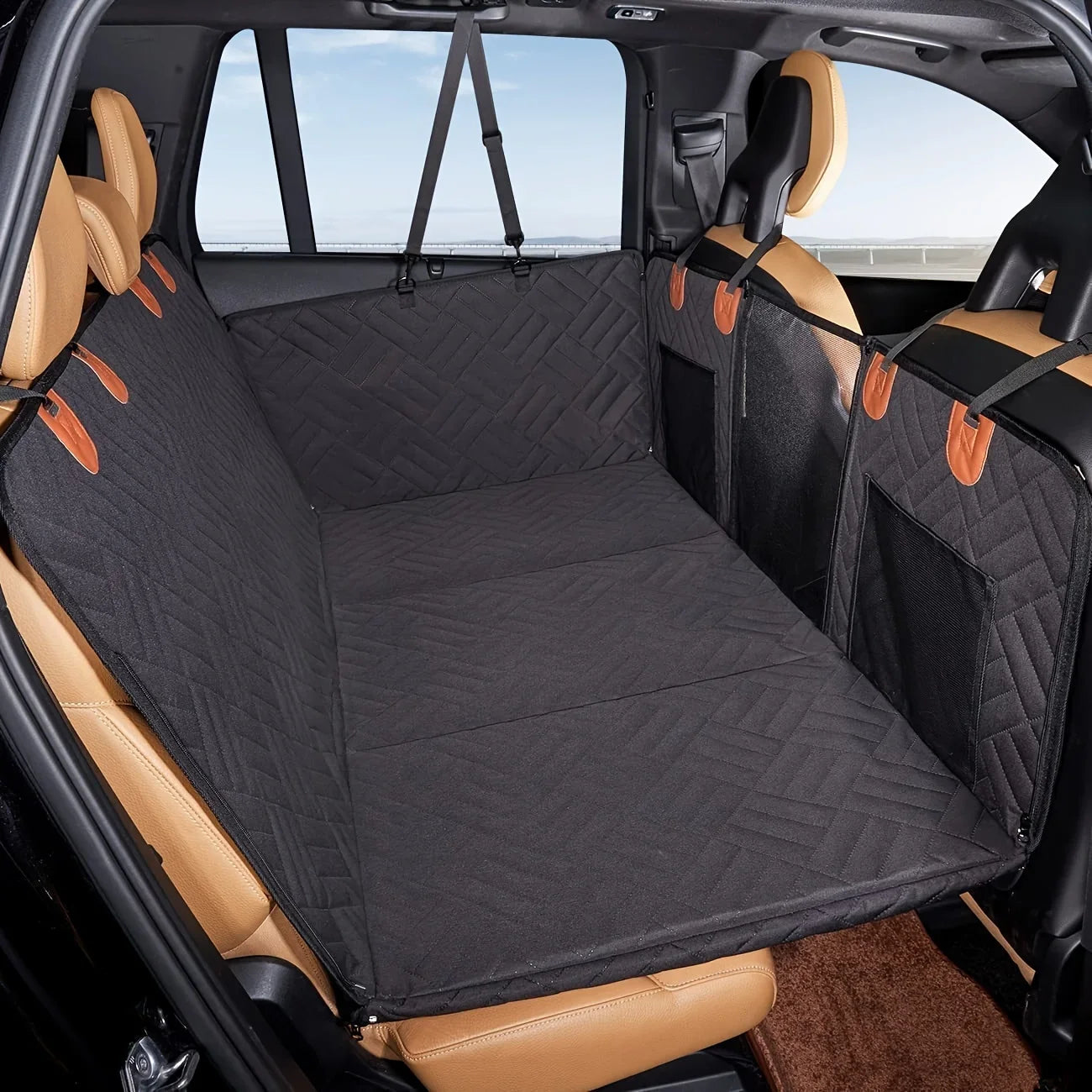 Waterproof Dog Car Seat Cover – Nonslip Pet Back Seat Hammock for Dogs and Cats