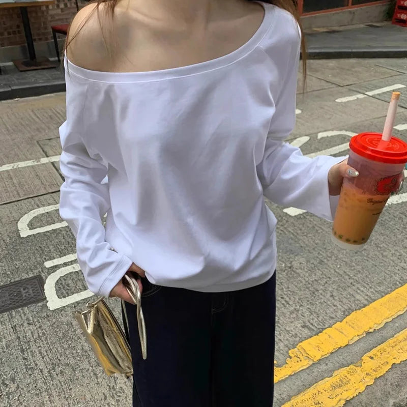 No Hat Hoodies Women Autumn Sexy Spicy Girls Solid Baggy Cozy Streetwear Korean Style
