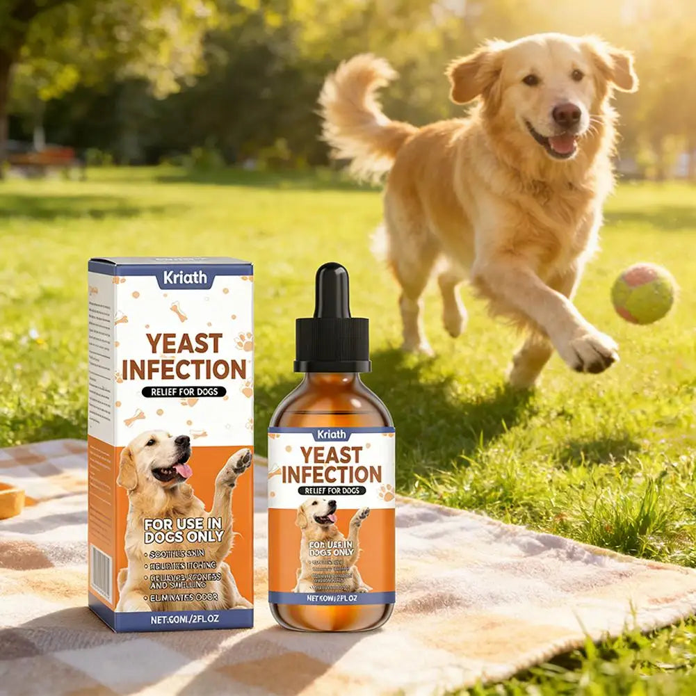Premium Dog Shedding & Dry Skin Drops – 60ML Herbal Coat Conditioner