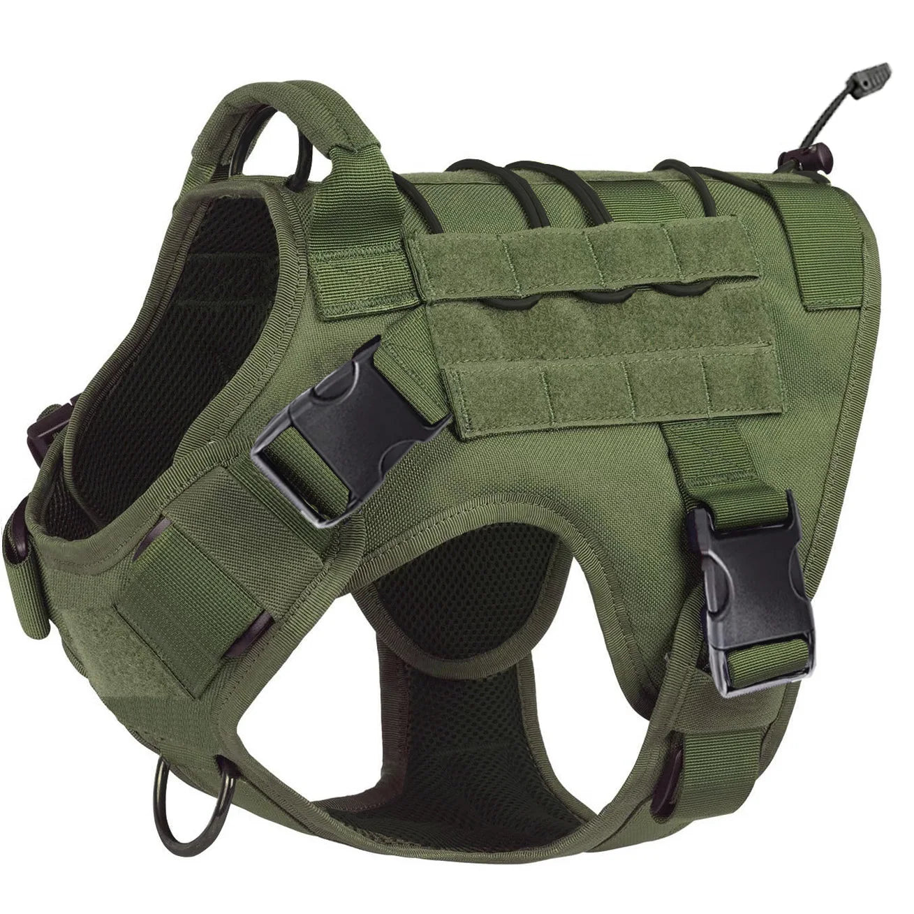 Tactical Service Dog Harness: No-Pull Vest with Hook & Loop Panels