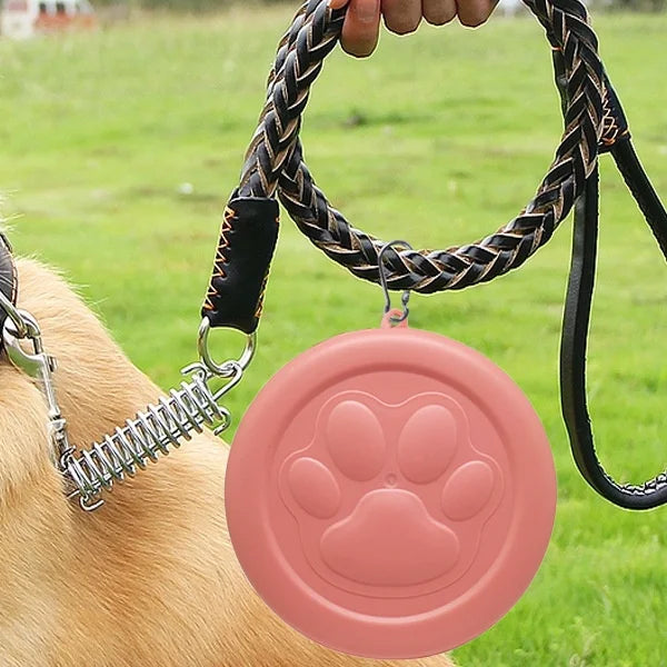 2-in-1 Portable Outdoor Pet Bowl - Travel Food & Water Dish with Treat Compartment