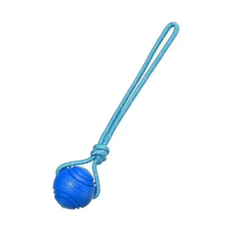 Durable Cotton Rope Dog Training Ball - Interactive Tugging & Catching Toy