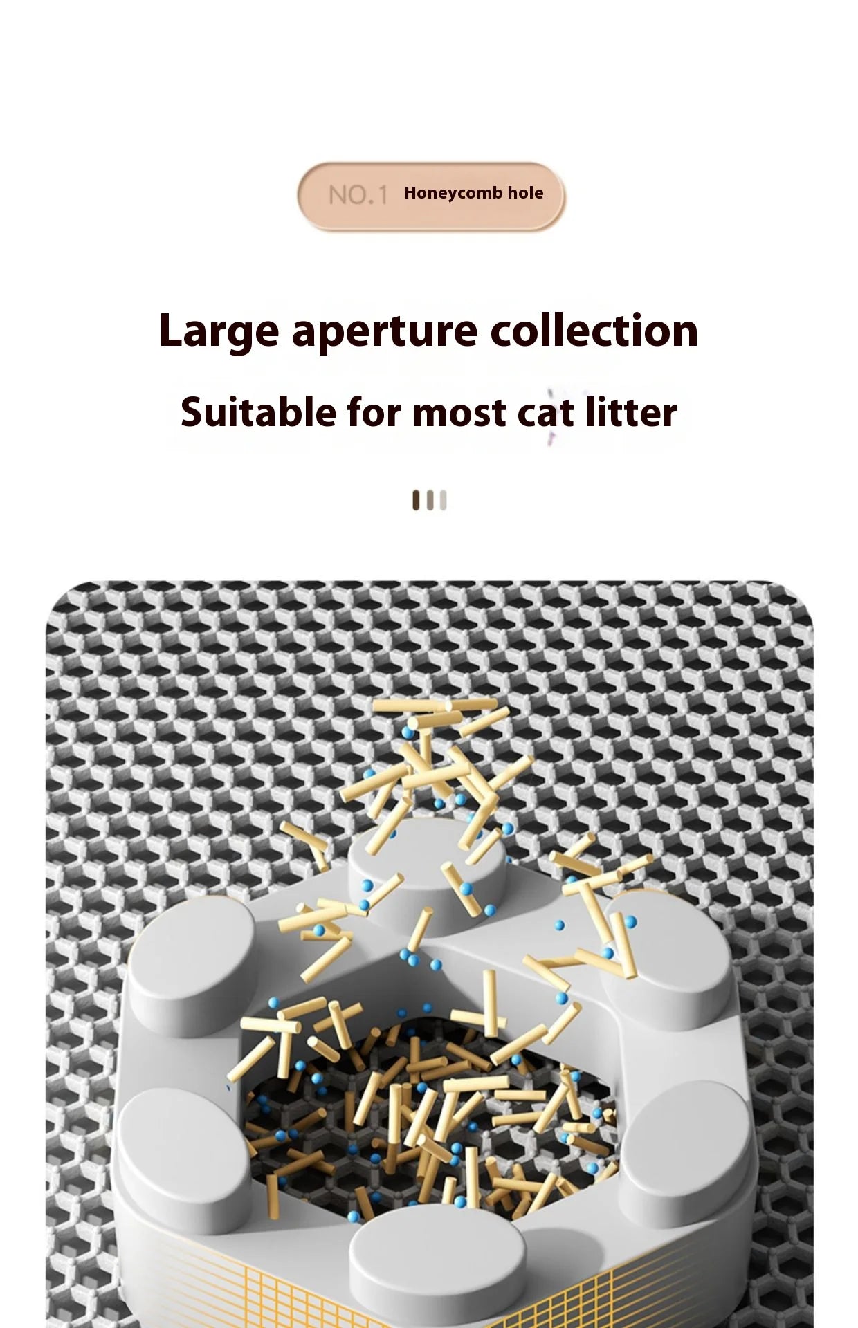 Premium 2-Layer Cat Litter Mat – Waterproof Non-Slip Sand Trapping Technology