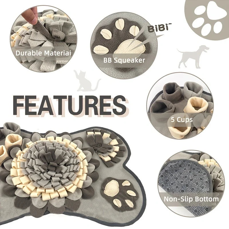 Interactive Dog Sniffing Mat, Durable Slow Feeding Foraging Pad