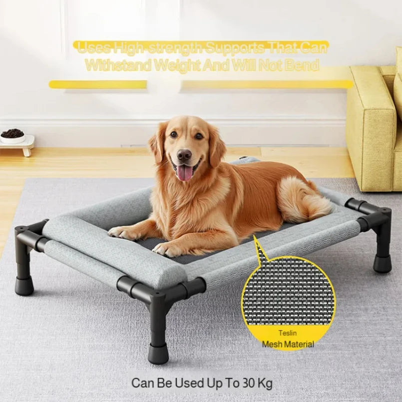 Elevated Pet Floor-Off Bed | Breathable Mesh Waterproof Dog Cot