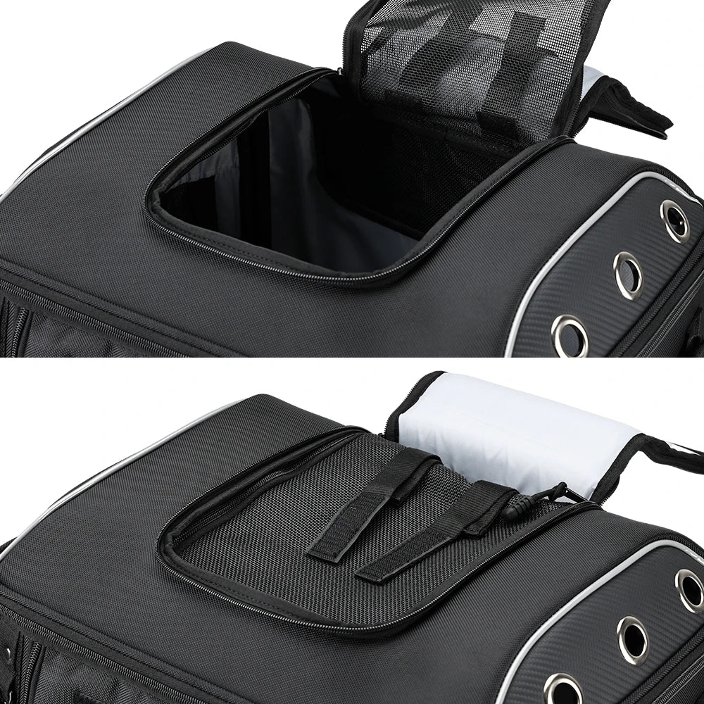 Motorcycle Pet Carrier Bag – Dog & Cat Carrier for Harley Touring, Street Glide, Road King & Trike Models