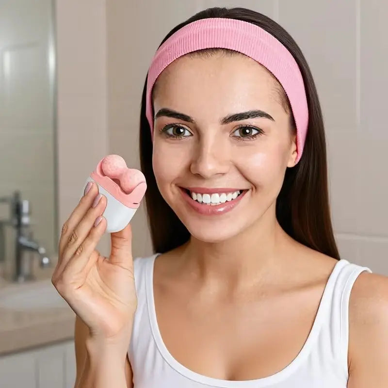 2-in-1 Facial Cold Massage Roller - Ice Roller for Face and Eyes, Pain Relief, and Skin Care Tool - PULSE MART