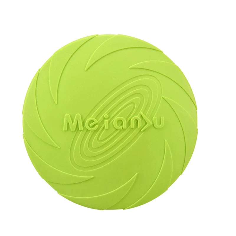 Silicone Flying Disc Dog Toy - Interactive Outdoor Training Frisbee