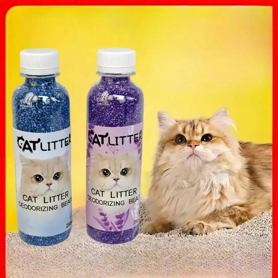 Fresh Scent Cat Litter Deodorizer Beads – Natural Plant-Based Odor Eliminator for Litter Boxes