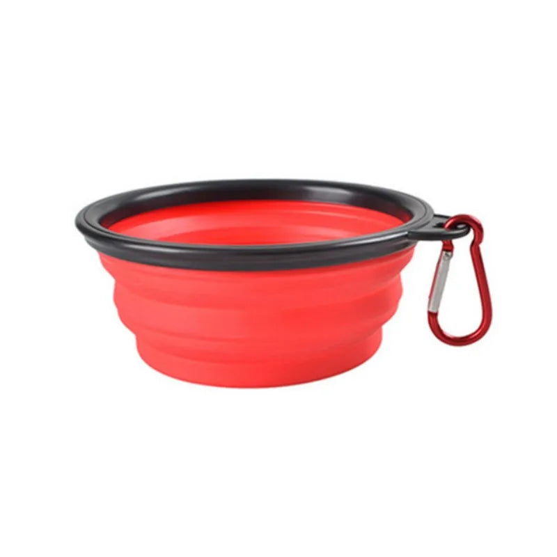 Durable TPR Collapsible Pet Bowl - Portable Travel Food & Water Dish