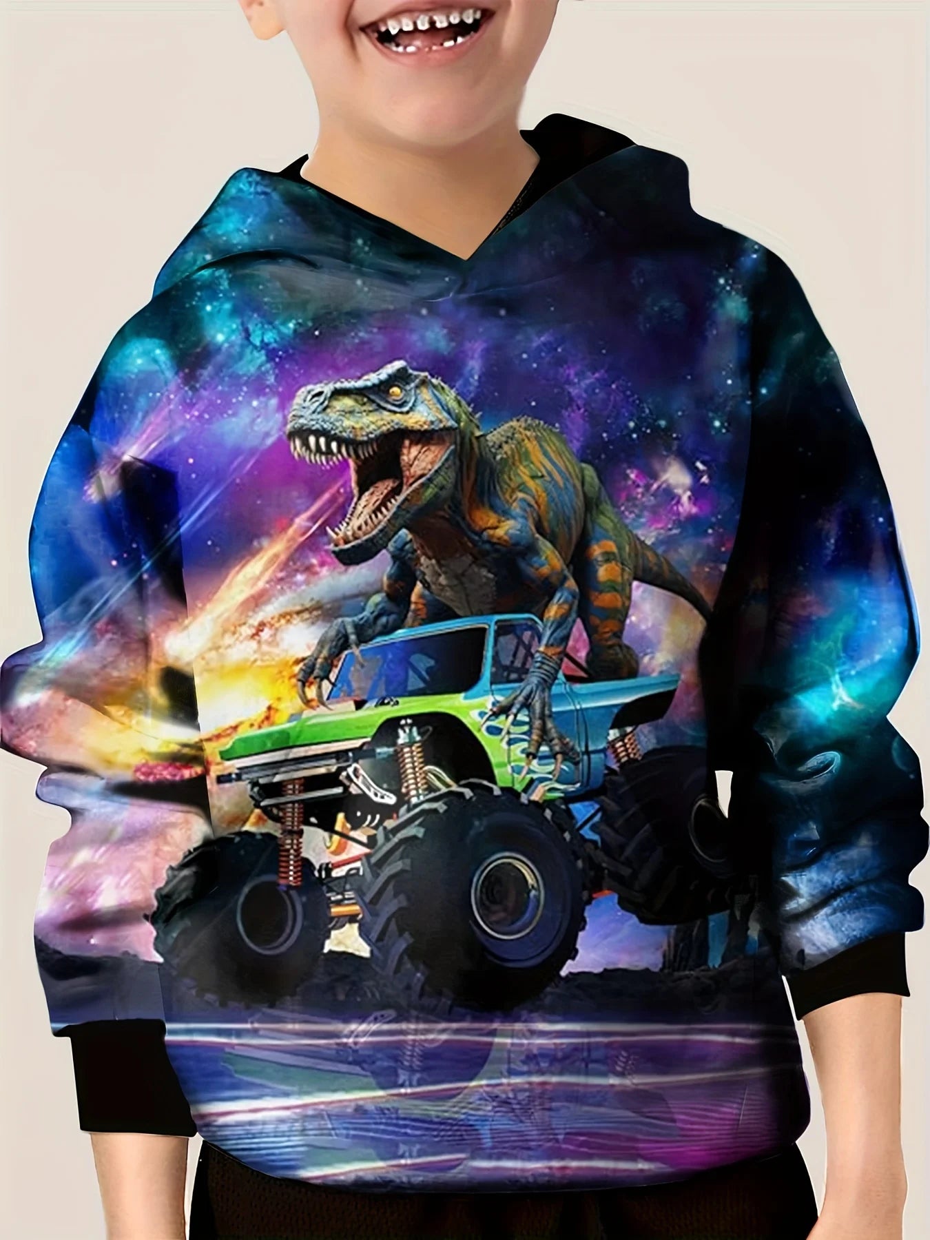 Hoodies Animal Dinosaur Pattern 3D Print Sweatshirts Boys Girls Harajuku Hooded kids Sweatshirt