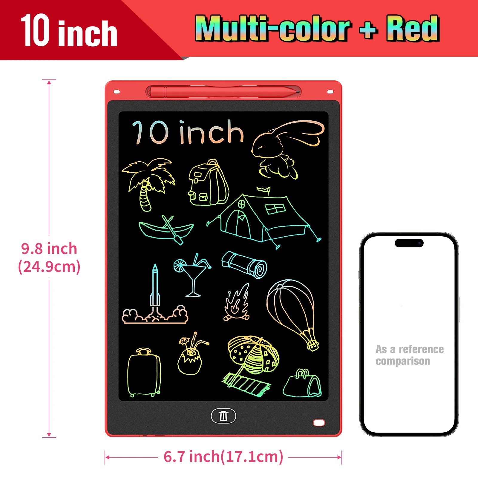 8.5/10/12 Inch LCD Writing Tablet Digital Drawing Tablet Handwriting Pads Portable Electronic Doodle Board for Kids