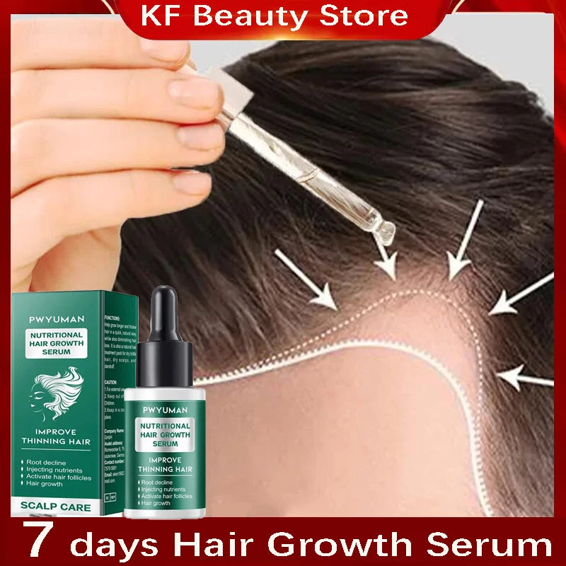 7-Day Ginger Hair Growth Serum - Fast Hair Regrowth, Anti-Hair Loss, and Scalp Nourishing Treatment - PULSE MART