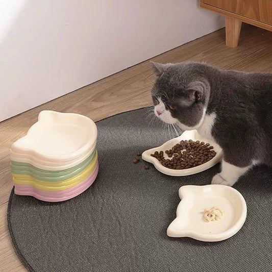 Cat-Shaped Pet Bowl – Non-Slip Food & Water Bowl for Cats & Small Pets