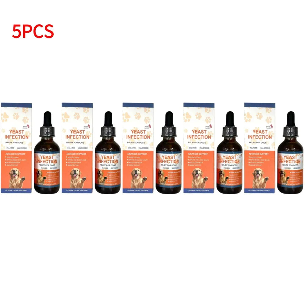 60ML Herbal Pet Skin & Coat Drops – Gentle Care Supplement for Dogs