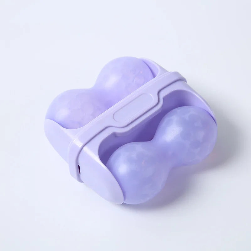 Double-Headed Facial Ice Roller - Resin Massage Tool for Face and Head, Fragrance-Free, Battery-Free Design - PULSE MART