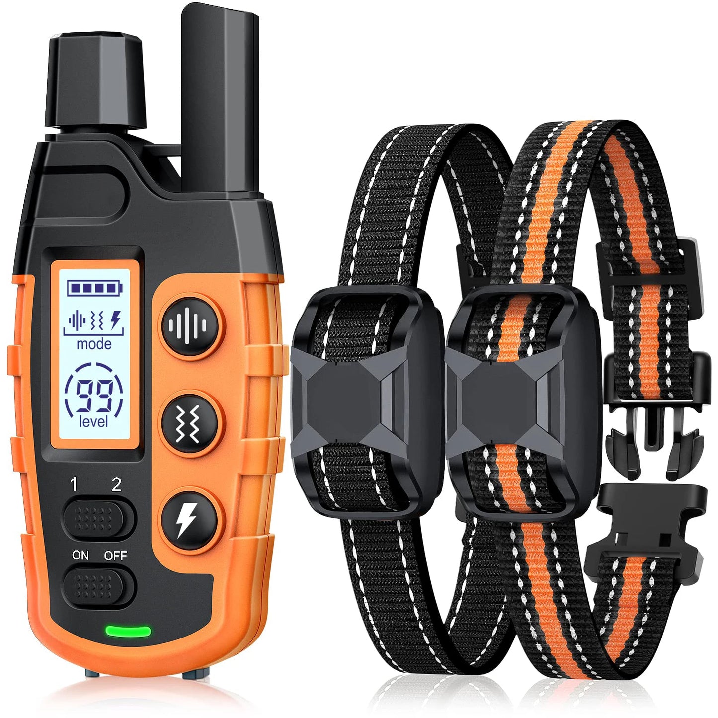3300Ft Remote Electric Dog Training Collar - Waterproof Behavior Aid with Shock & Vibration