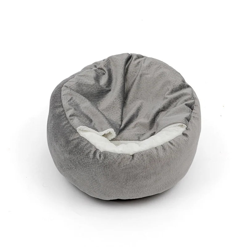 Benepaw Orthopedic Hooded Dog Bed, Warm Waterproof Pet Cuddler