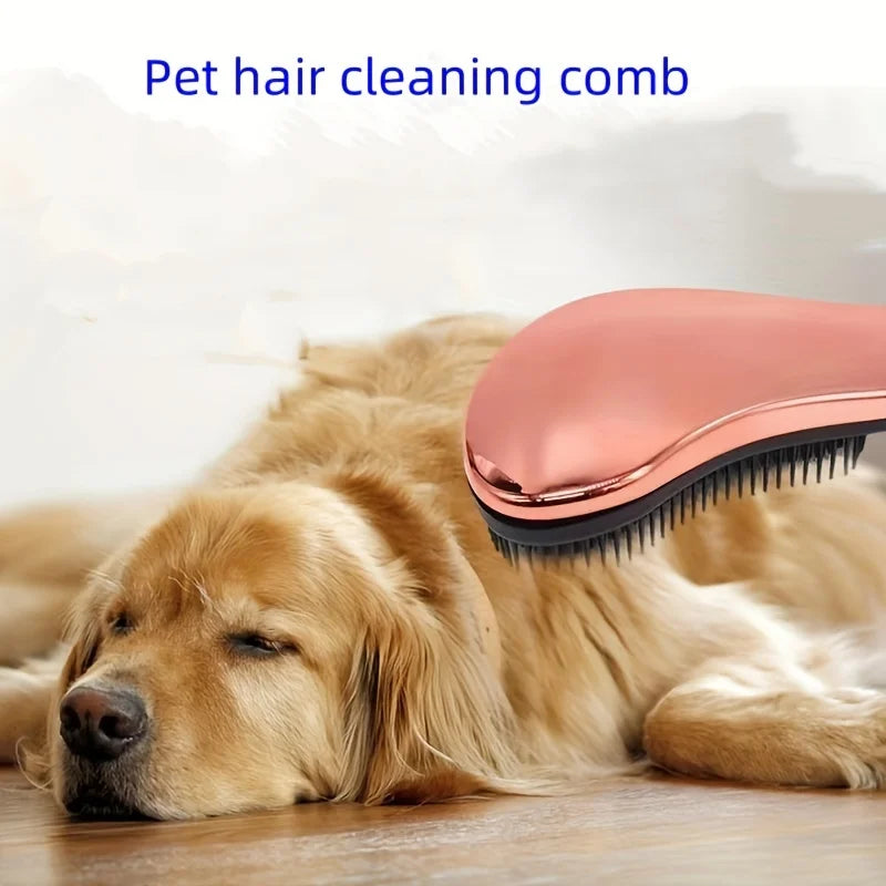 Undercoat Deshedding Bottom Rake - Hair Cleaning Comb for Dogs & Cats