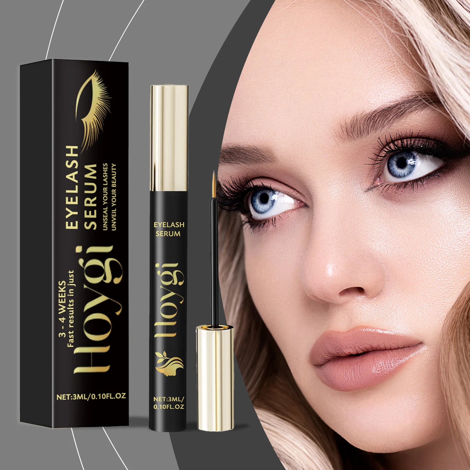 Gentle and Moisturizing Eyelash Growth Serum - Achieve Natural Curl, Smudge-Resistant Lashes - PULSE MART