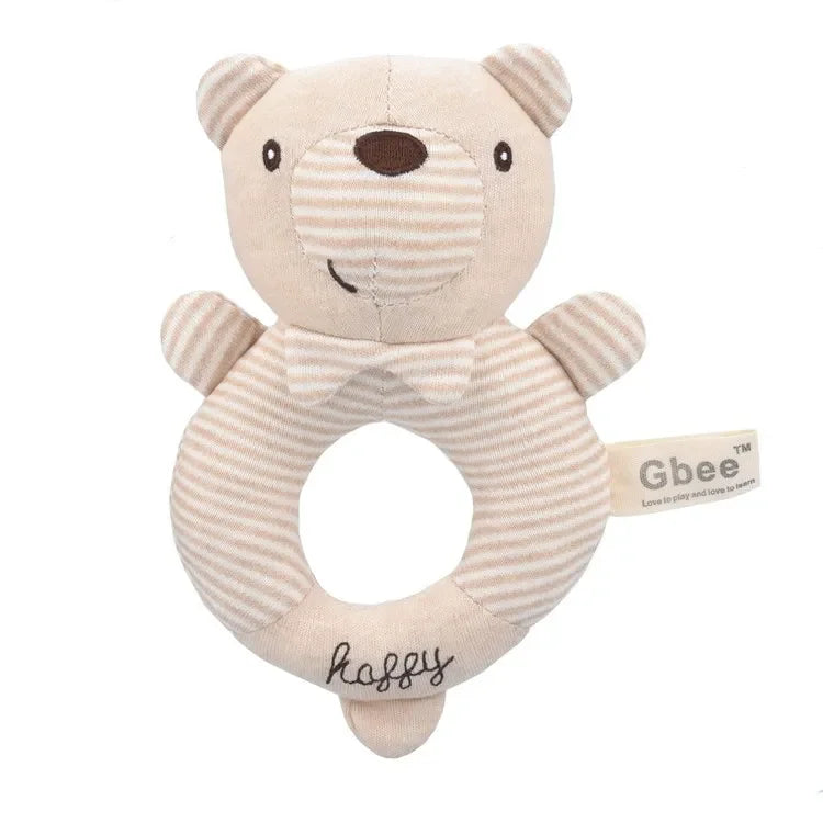 Baby Rattles Soft Cartoon Cute Plush Animal Rattles Toys Child Educational Handbells Soft Toddler Baby Comfort Toys - PULSE MART