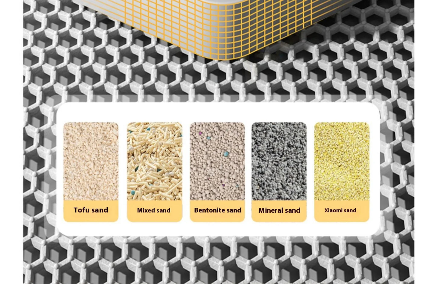 Premium 2-Layer Cat Litter Mat – Waterproof Non-Slip Sand Trapping Technology