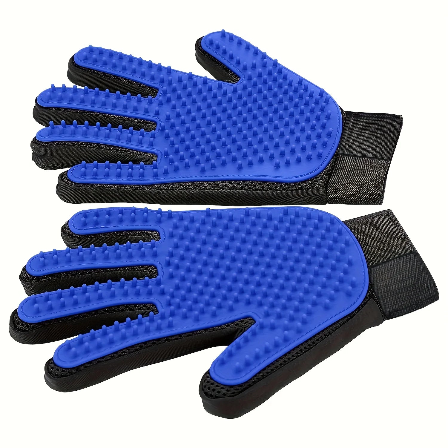 Pet Grooming Glove – Hair Remover & Massage Brush for Dogs and Cats (1 Pair)