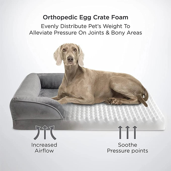 Orthopedic Dog Bed Sofa Bed, Extra Large Washable Pet Couch