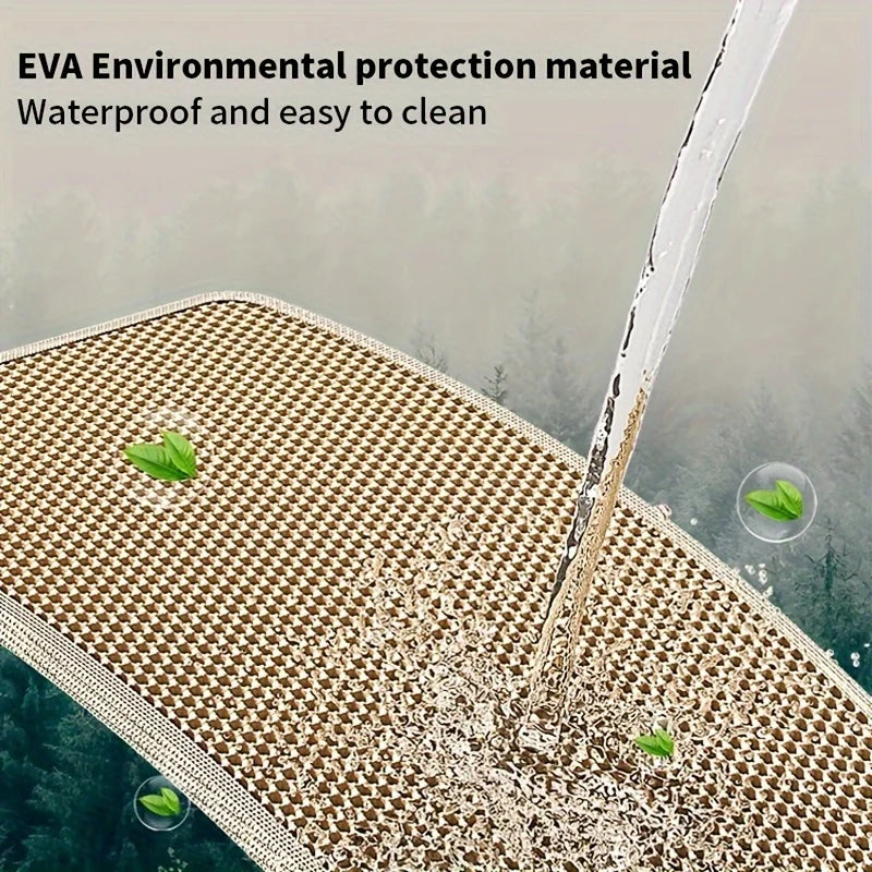 Large Honeycomb Double-Layer Cat Litter Mat – Waterproof Easy-Clean Litter Catcher