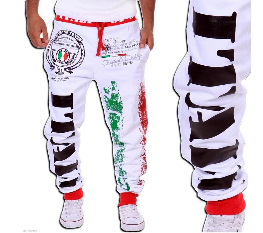 Men's Pants Weatpants Hip Hop Joggers Cargo Pants Men Casual Pants Fashion Printing Trousers