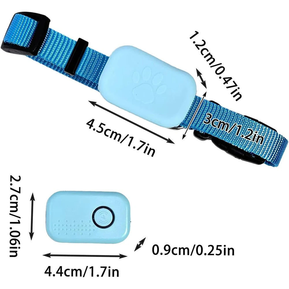 Waterproof Pet GPS Tracker – Real-Time Dog & Cat GPS Locator with Adjustable Collar