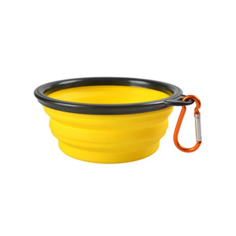 Durable TPR Collapsible Pet Bowl - Portable Travel Food & Water Dish