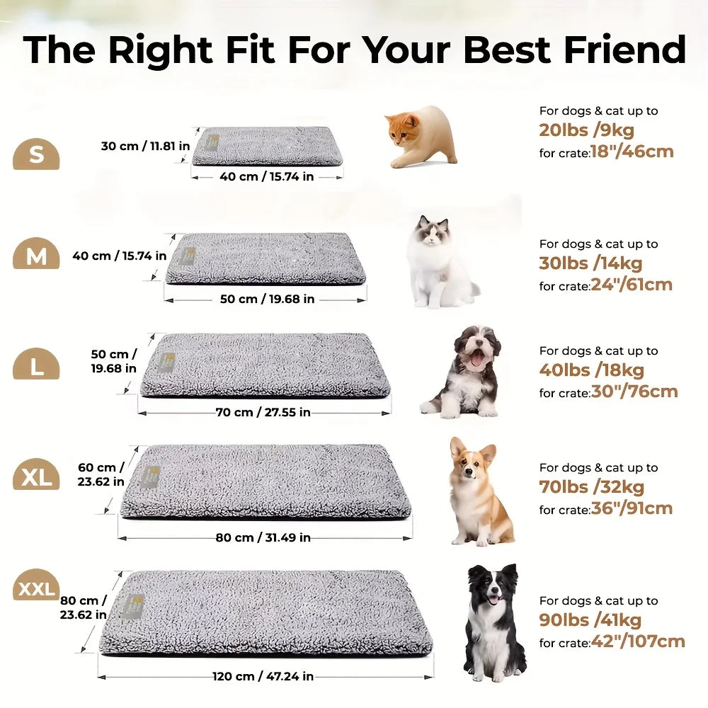 Ice Silk Dog Cooling Mat, Washable & Portable Summer Pet Sleeping Pad
