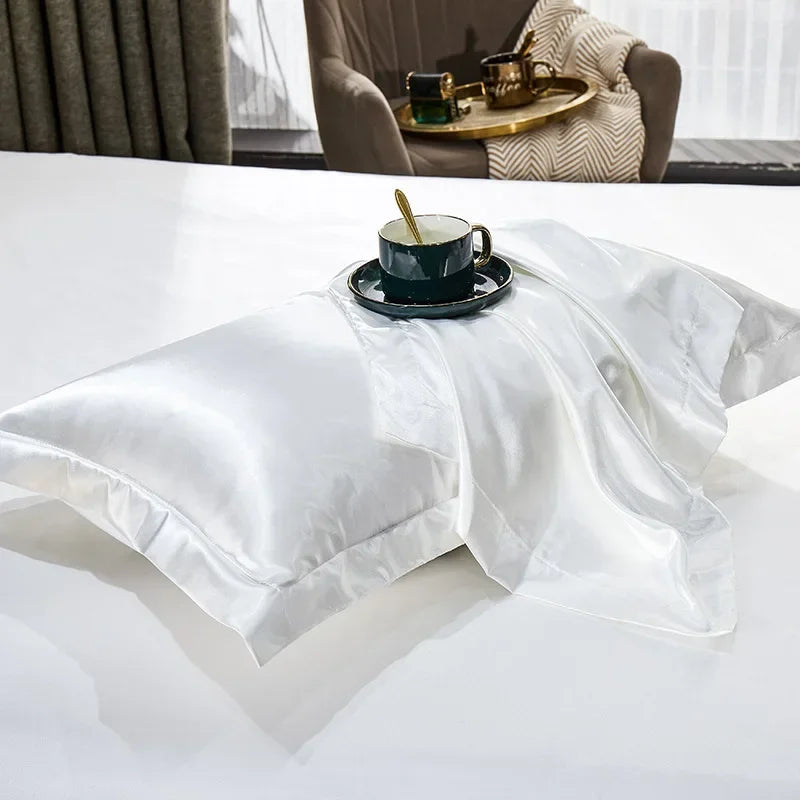 100% Pure Silk Pillowcase Set - Double-Sided Mulberry Silk Covers for Cool Summer Sleep - PULSE MART