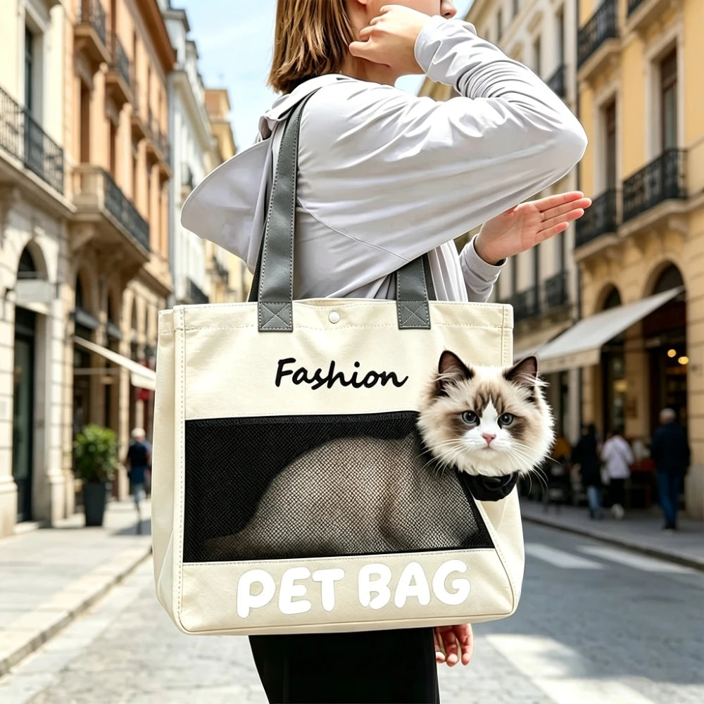 Pet Cat Carrier Backpack – Breathable Travel Backpack for Cats & Small Dogs