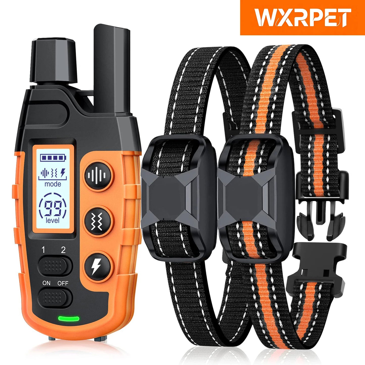 3300Ft Remote Electric Dog Training Collar - Waterproof Behavior Aid with Shock & Vibration