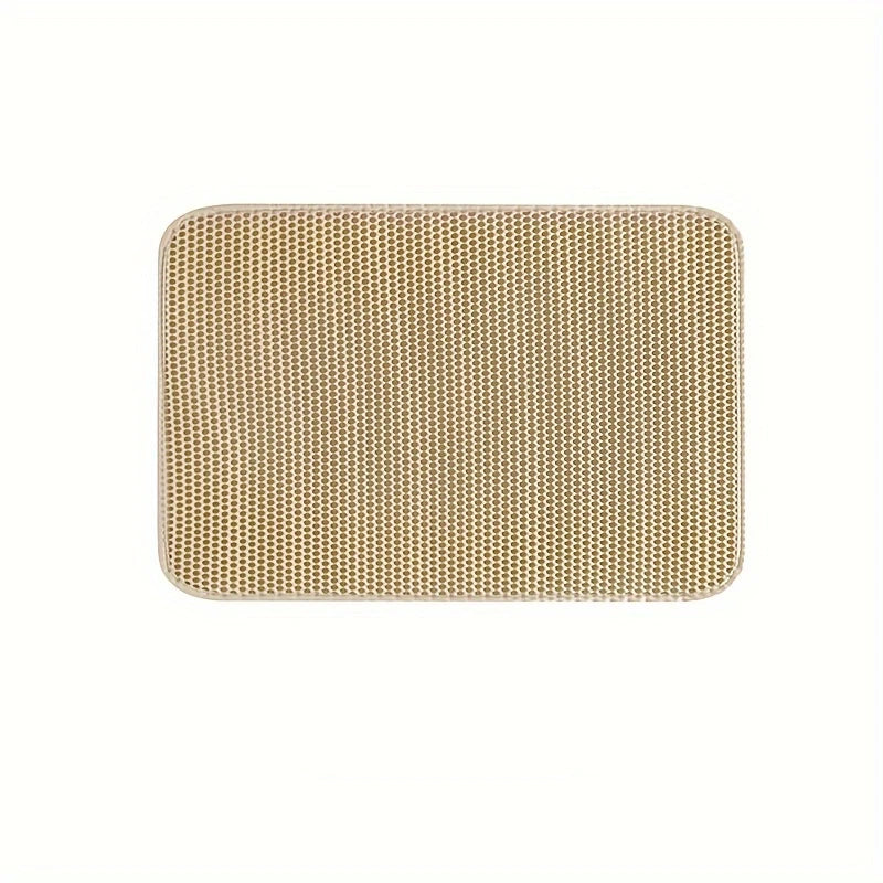 Large Honeycomb Double-Layer Cat Litter Mat – Waterproof Easy-Clean Litter Catcher