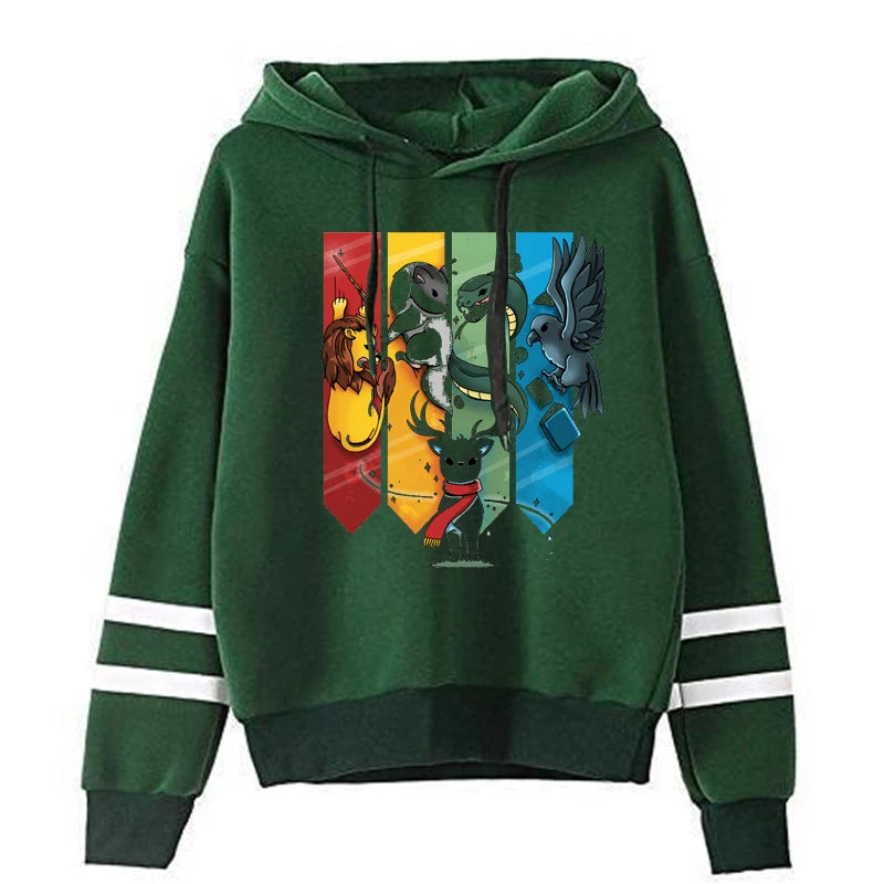 Magic Animal Ladies Hoodies Sweatshirts Long Sleeve