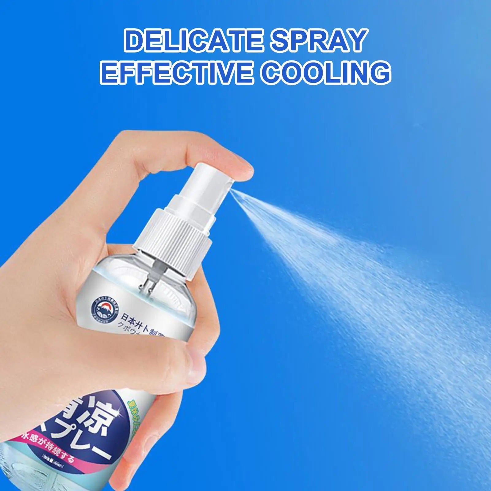 Cooling Spray for Body Refreshing Cool Body Mist 60ml Natural Cooling Supplies Hot Weather Relief